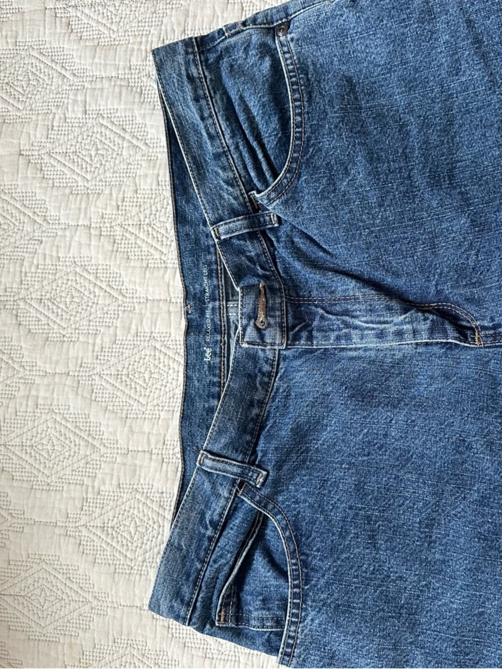 Lee Relaxed Fit Straight Leg Jeans 100% Cotton